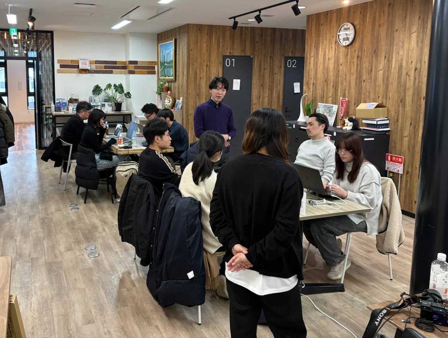 インタビューの様子